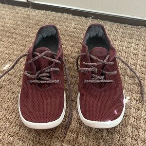 Men’s Allbirds Tree runners (men’s) (recently washed, removable soles) burgundy